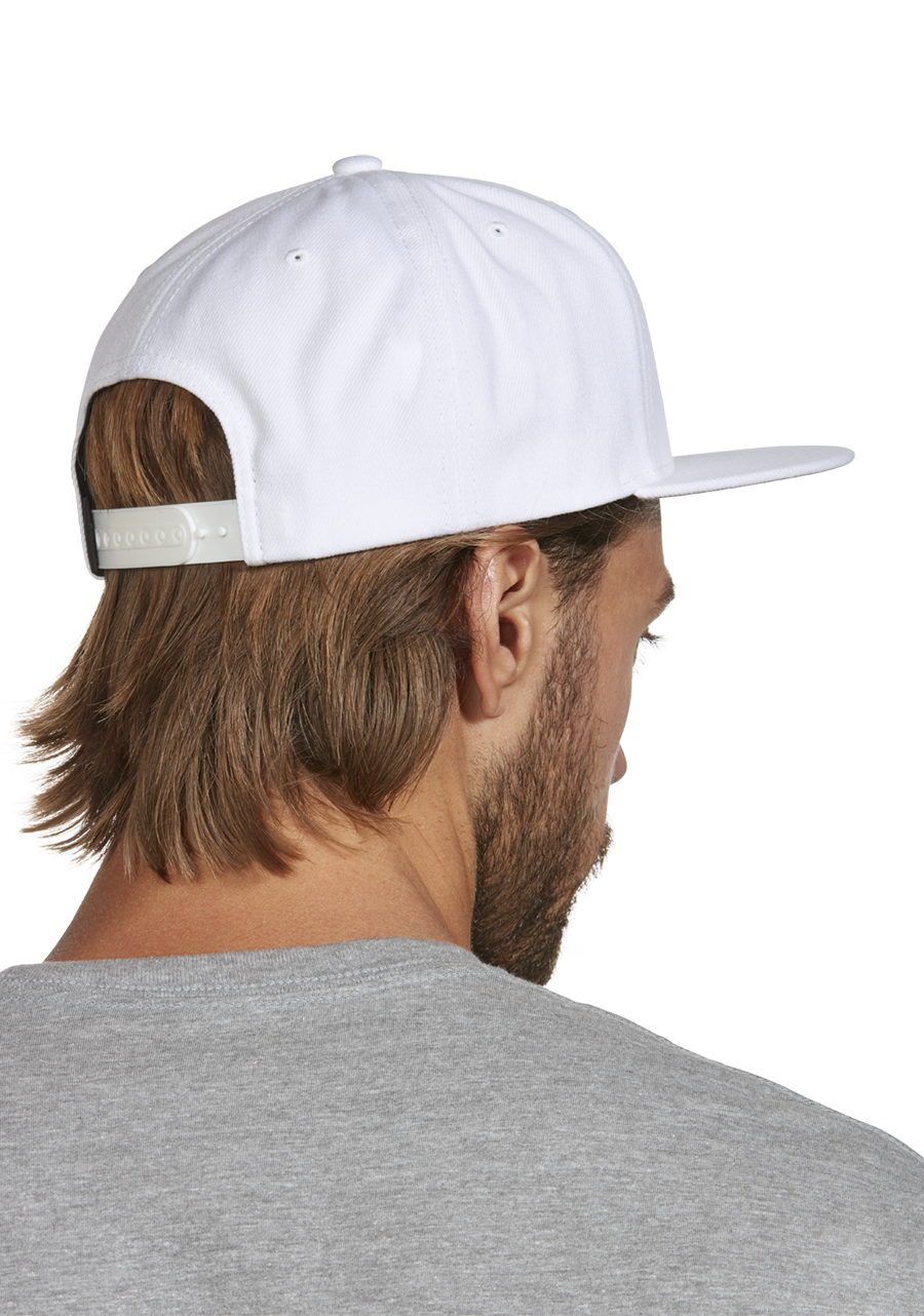 Exchange Snapback Hat White Gray View 7