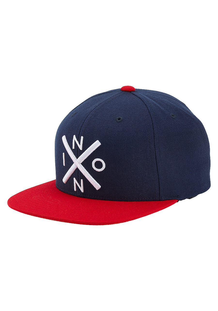 Exchange Snapback Hat Navy Red View 1