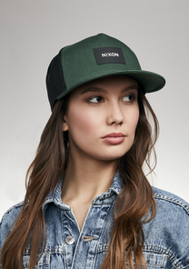 Team Trucker Hat Green Black View 8