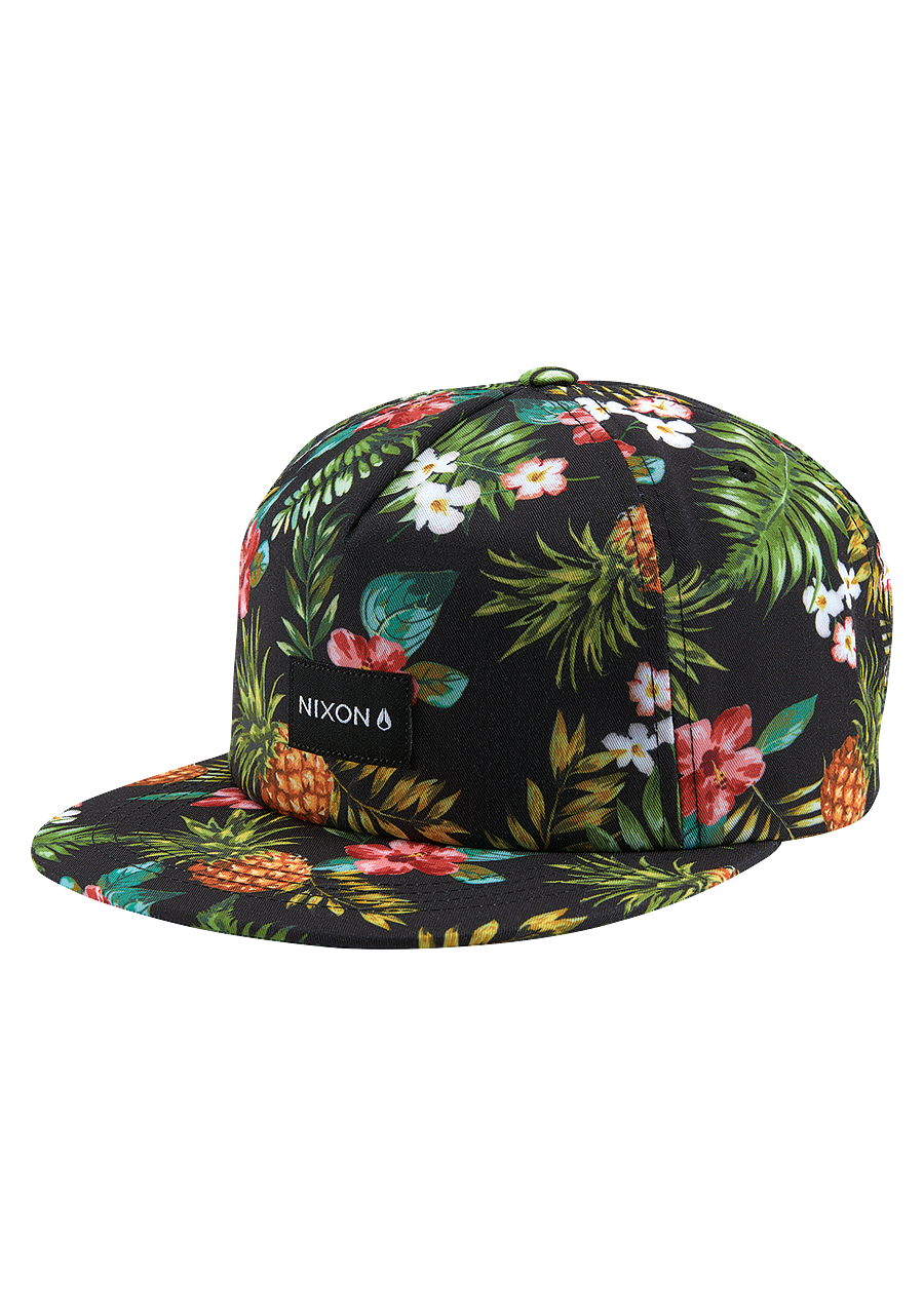 Tropics Snapback Hat Black Multi View 1