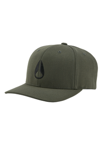 Wings Snapback Hat Olive Black View 1