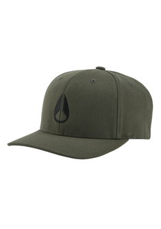 Wings Snapback Hat Olive Black