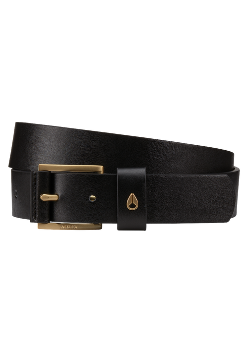 Americana Vegan Belt Black / Gold X-Small
