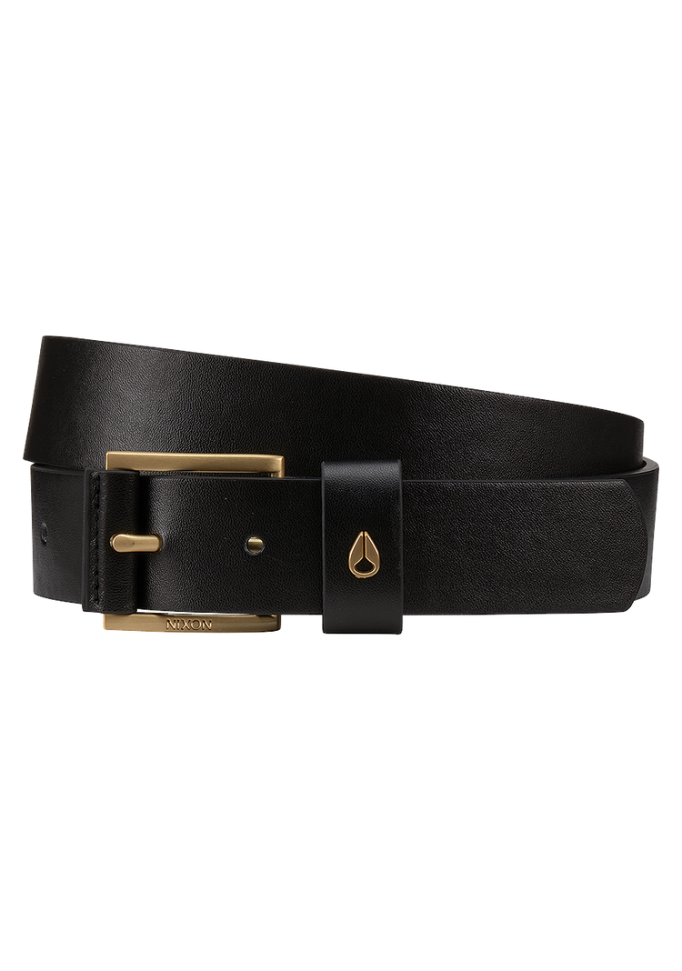 Americana Vegan Belt Black / Gold X-Small