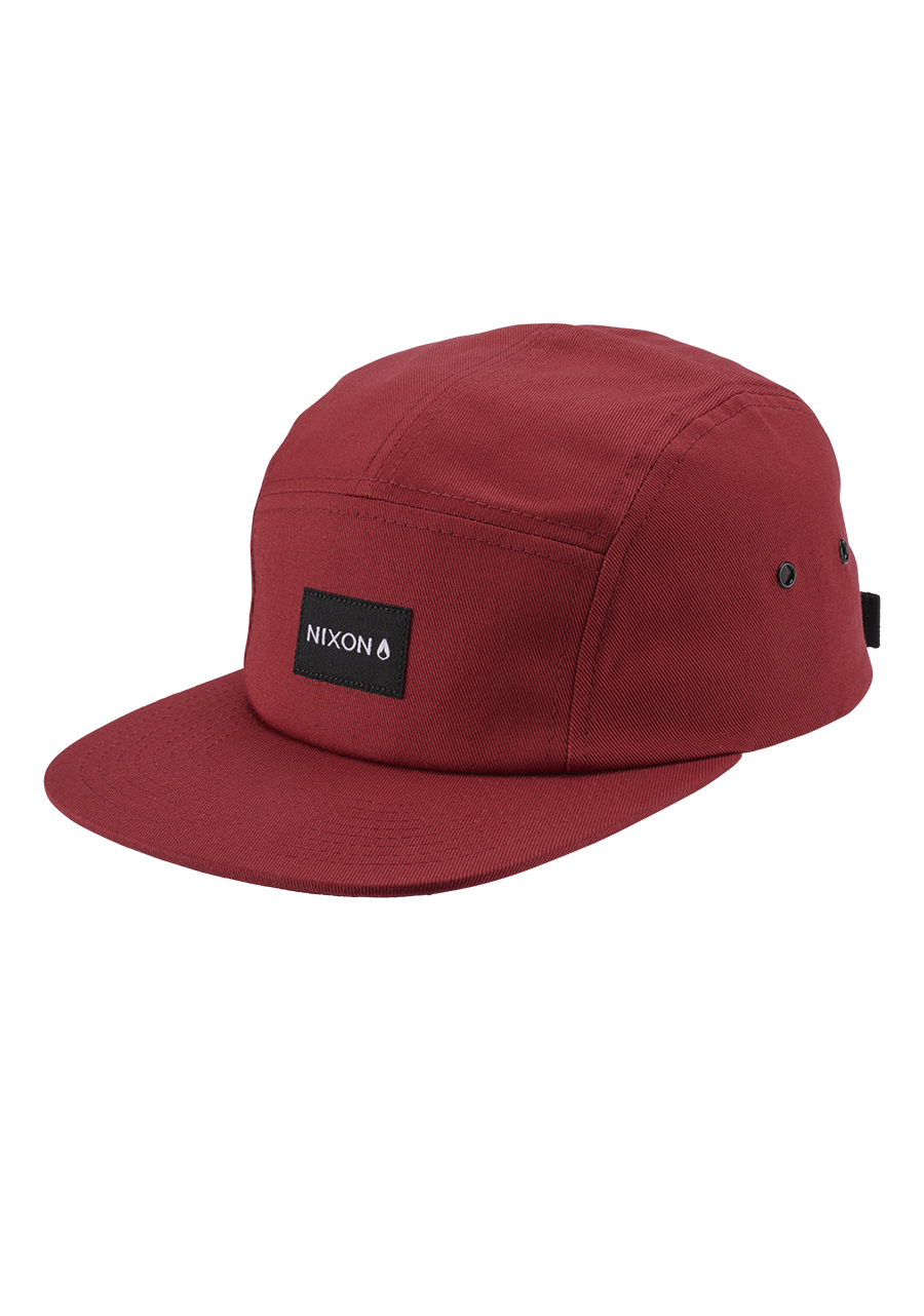 Mikey 5 Panel Hat Burgundy View 1