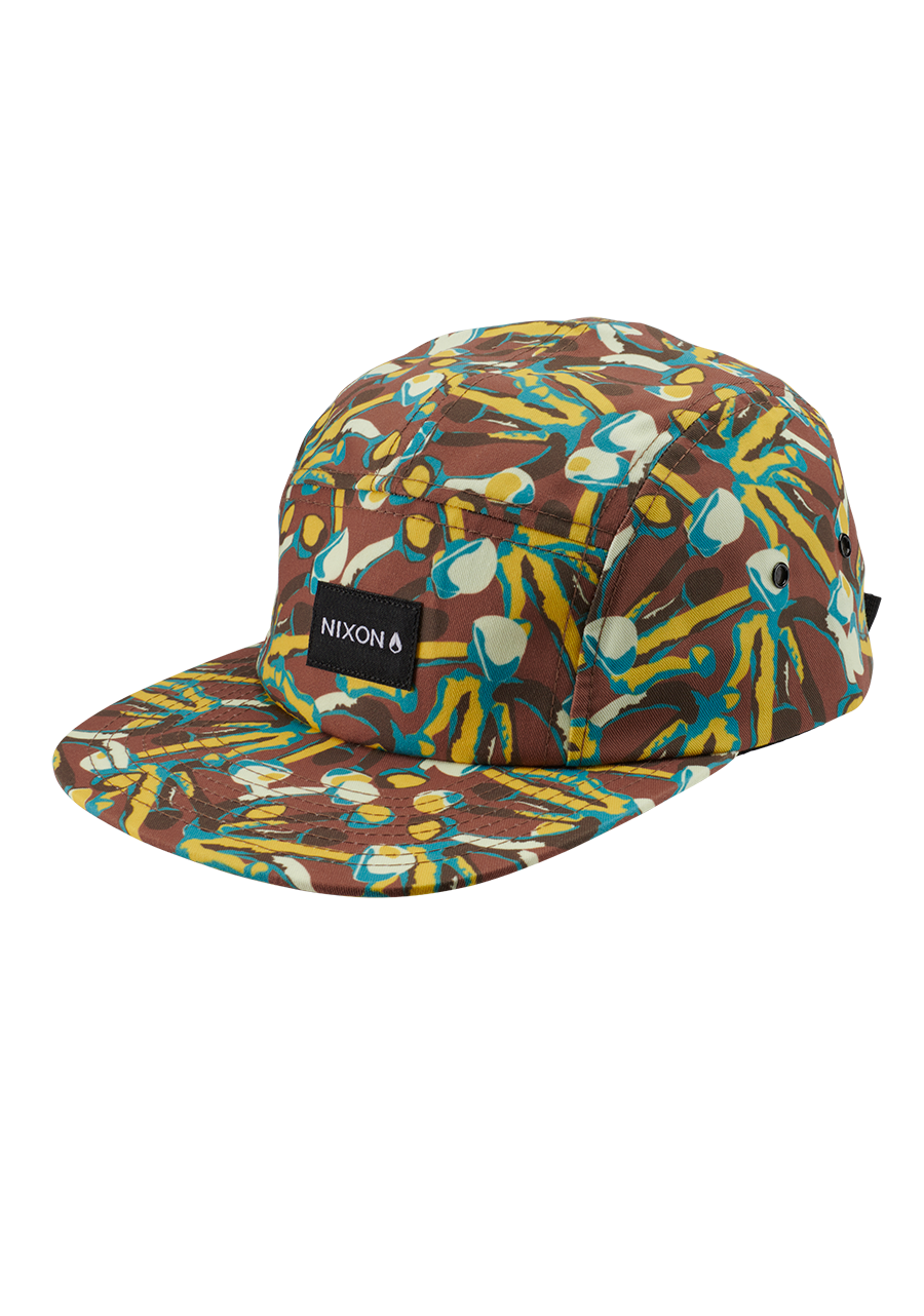 Mikey 5 Panel Hat Brown Multi View 1
