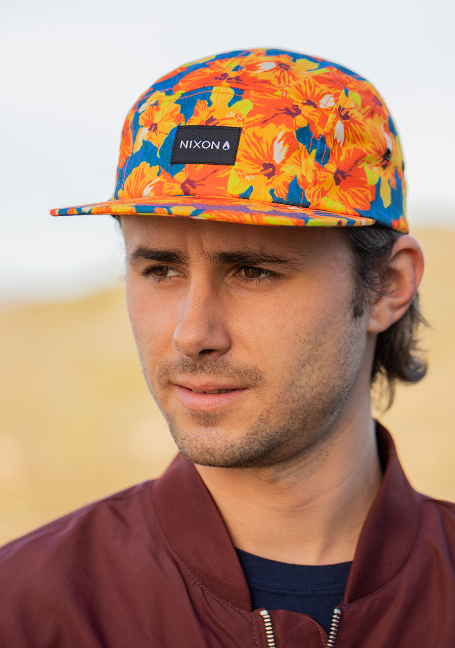 Mikey 5 Panel Hat Orange Multi