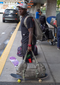 Escape 45L Duffel Olive Dot Camo View 7