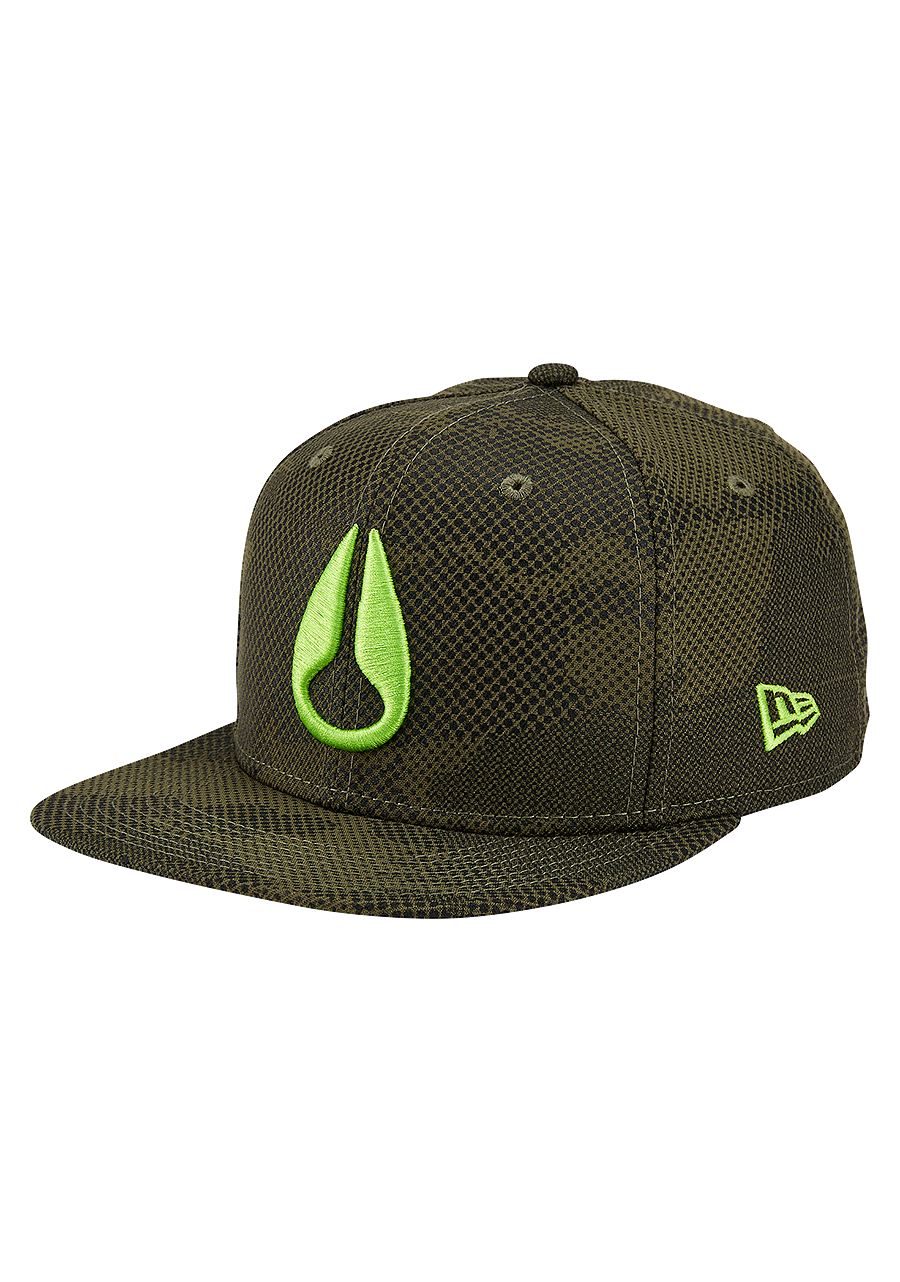 Club Level Strapback Hat Olive Dot Camo View 1
