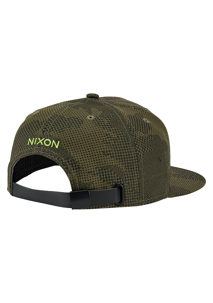 Club Level Strapback Hat Olive Dot Camo View 2