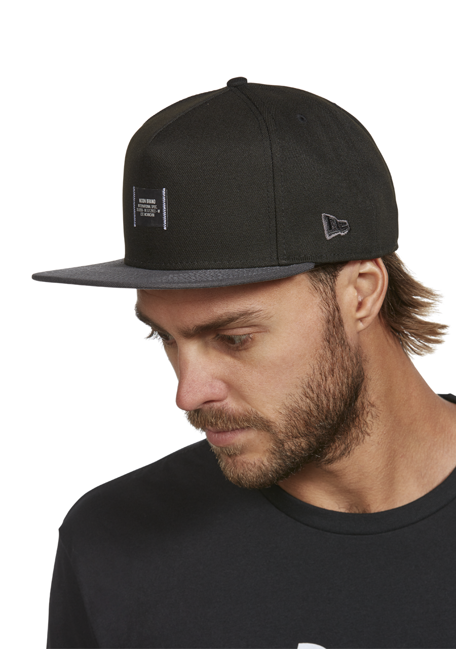 Society Snapback Hat Black Charcoal View 6