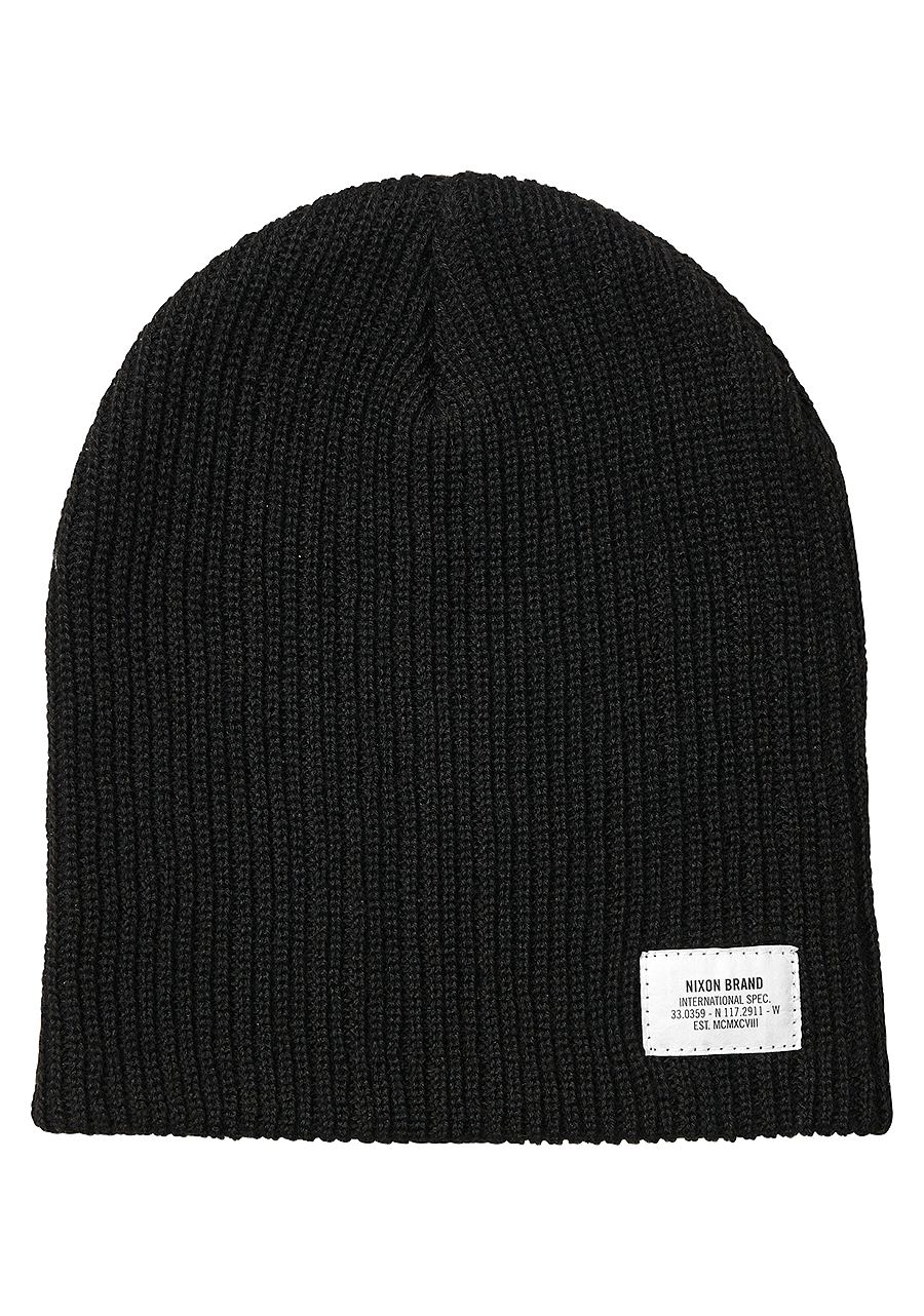 Compass Beanie Black View 1