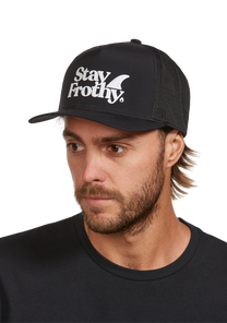 Frothy Snapback Hat Black White View 6