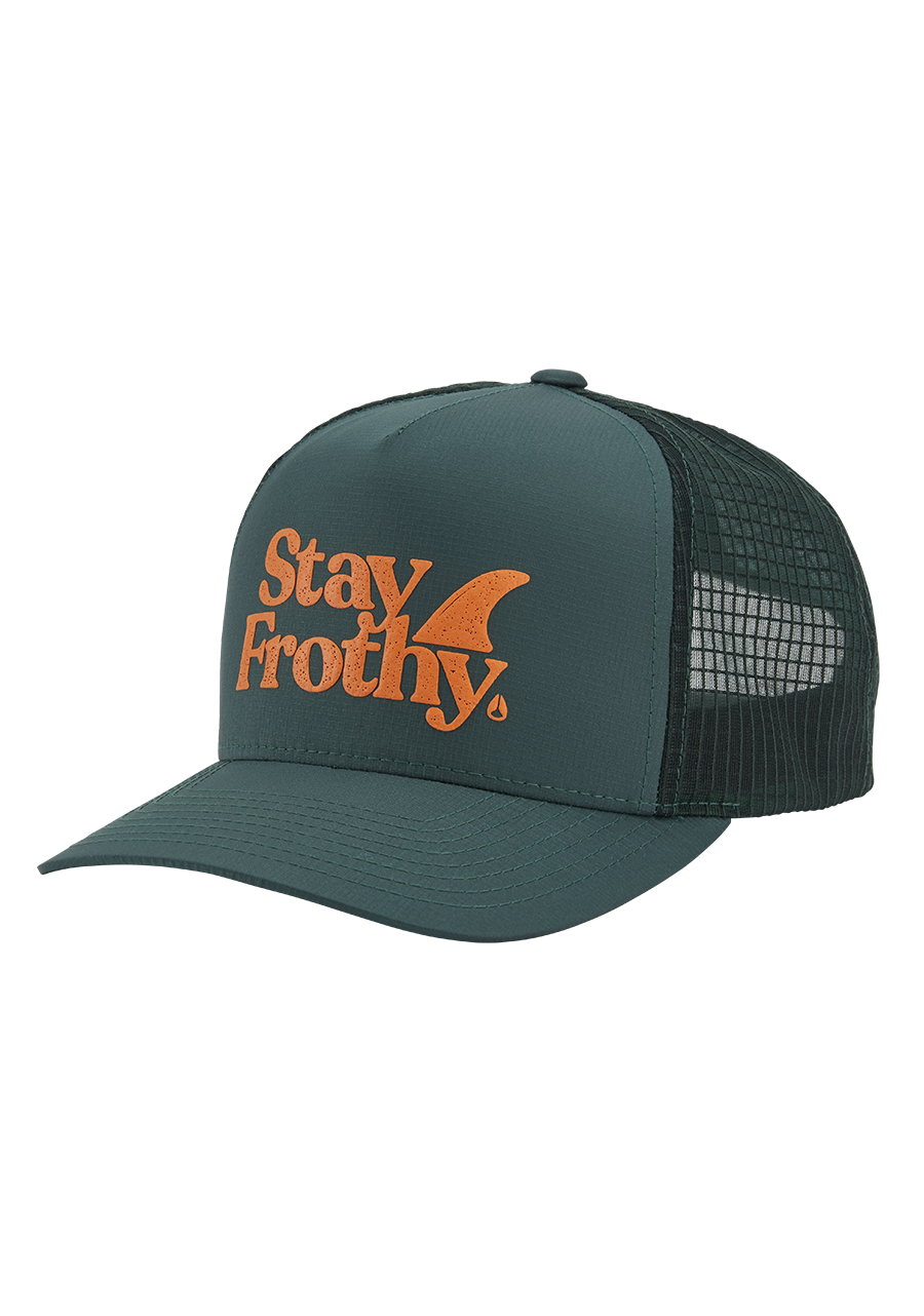 Frothy Snapback Hat Sage Orange View 1