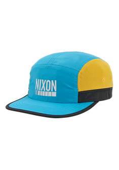 Night Runner Strapback Hat Aqua Yellow
