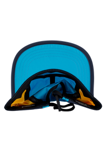 Night Runner Strapback Hat Aqua Yellow View 4
