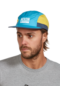 Night Runner Strapback Hat Aqua Yellow View 6