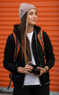 District Beanie Pale Pink View 6