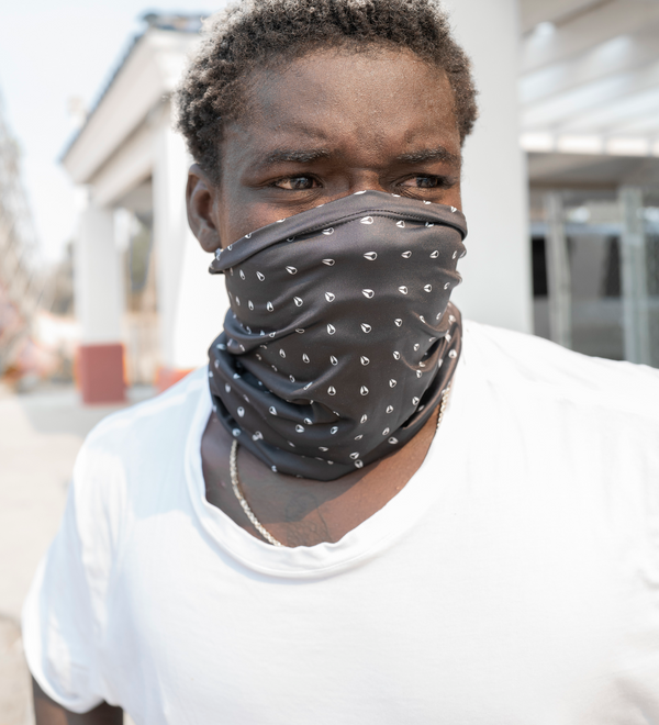 Silo Neck Gaiter Black / White