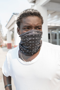 Silo Neck Gaiter Black / White View 5