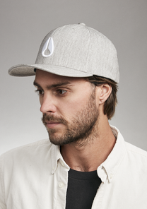 Deep Down Snapback Heather Gray / White View 5