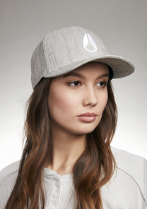 Deep Down Snapback Heather Gray / White View 7