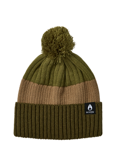 Schrader Pom Beanie Olive Multi