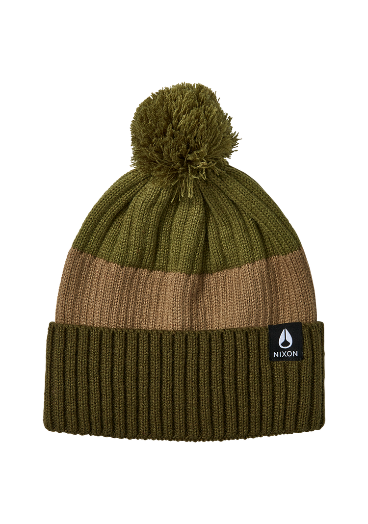 Schrader Pom Beanie Olive Multi