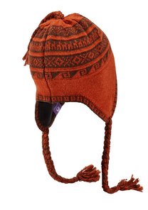 Bennett Earflap Beanie Vintage Orange View 4