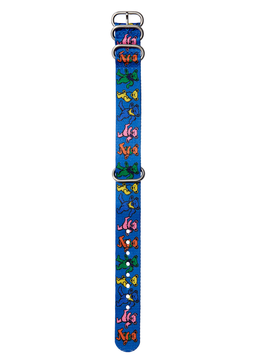Grateful Dead 20Mm Recycled Nato Band Blue Dancing Bears