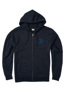 Spot Full Zip Hoodie Navy View 1
