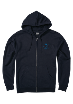 Spot Full Zip Hoodie Navy