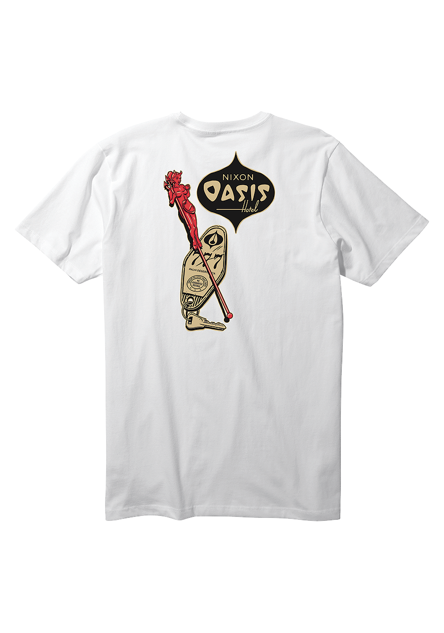 Oasis T Shirt White View 2