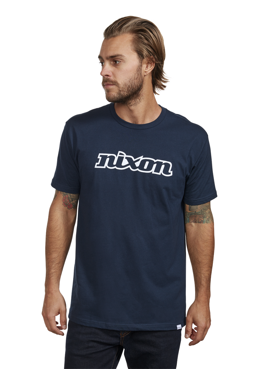 OG Script S/S Eco Tee Navy / White Small View 3