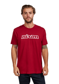 OG Script S/S Eco Tee Cardinal / White Small View 3