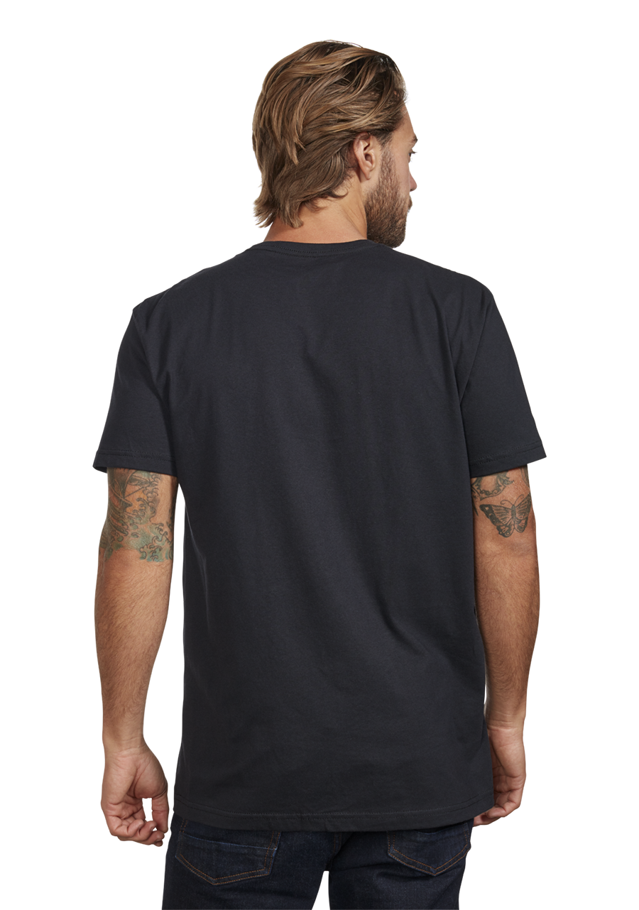 Vibes S S Tee Black White View 5
